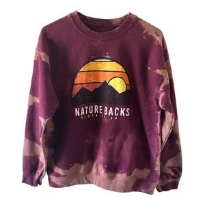 Bleach Dyed Crewneck Sweatshirt – Estimated Women’s Large